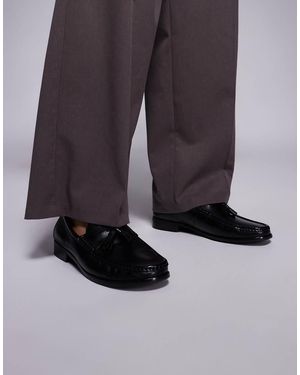Walk London Tino Tassel Loafer - Grey