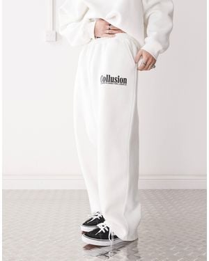 Collusion Colllusion Wide Leg sweatpants - Natural