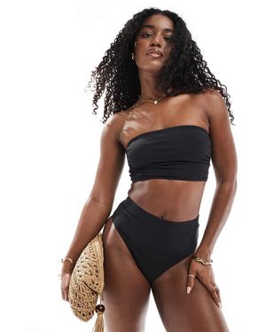 Threadbare High Waist Bikini Bottoms - Black