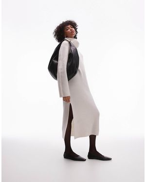 ARKET – midaxi-strickkleid aus wolle - Weiß