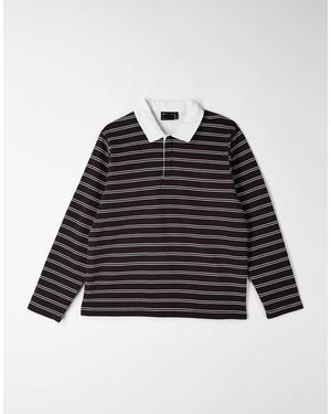 ASOS Polo à rayures - marron - Noir