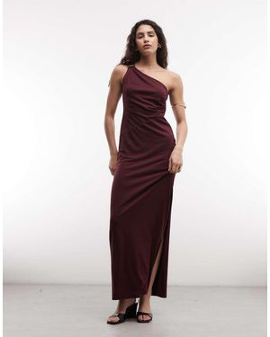 Ralph Lauren One Shoulder Maxi Dress - Red