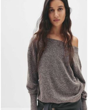 Pull&Bear – weicher oversize-strickpullover - Braun