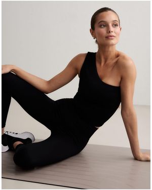 Aim'n Bralette Moldeador Asimétrico Sin Costuras - Negro