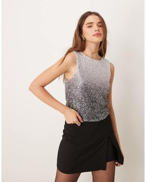 Jdy Sequin Top - Grey