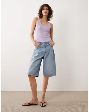 Jdy V-neck Knit Tank Top - Purple