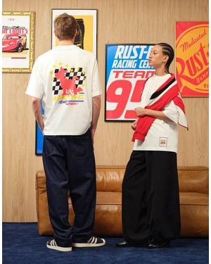 ASOS Disney Pixar Oversized Raglan T-Shirt With Toy Story Print - White