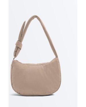 Oysho Knotted Crossbody Bag - White