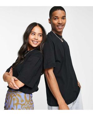 Collusion T-shirt unisex nera - Blu