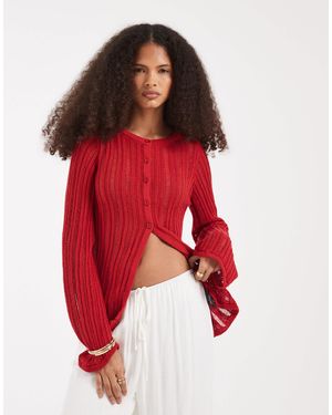 ASOS – strickjacke - Rot