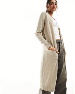 Vila Longline Cardigan - White