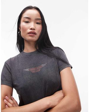 TOPSHOP Licence Graphic Austin Healey Slim Tee - Black