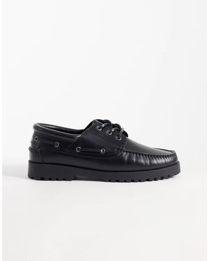 Jack & Jones – bootsschuhe aus leder - Blau