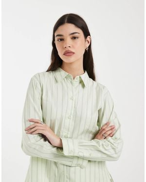 Vero Moda Oversized Cotton Oxford Shirt - White