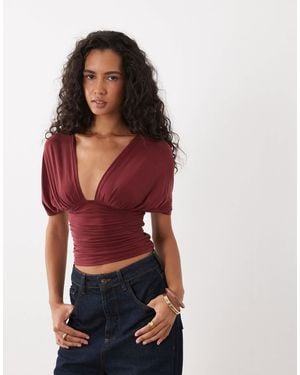 Motel Vernia Batwing Cupro - Red
