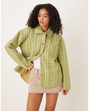 Free People Alexie Quilted Jacket - Green