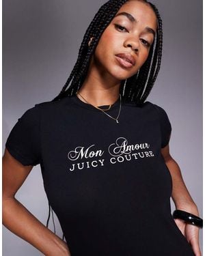 Juicy Couture Mon Amour Fitted Baby T-Shirt - Black