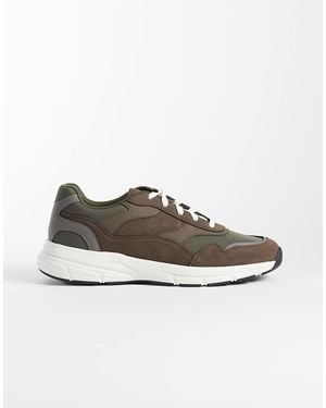 ASOS Sneakers Pannellate Color Khaki E Grigio