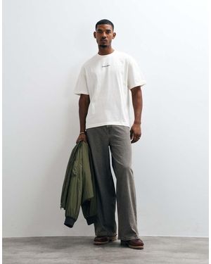 Only & Sons Oversized T-Shirt Met Print - Wit