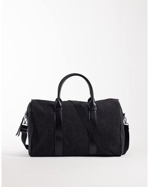 ASOS Faux Suede Holdall Bag - Black