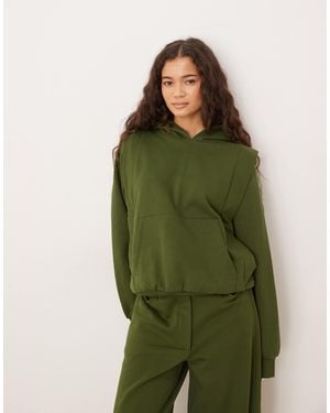 ASOS Circular Design Collection Hoodie With Seam Detailing - Green