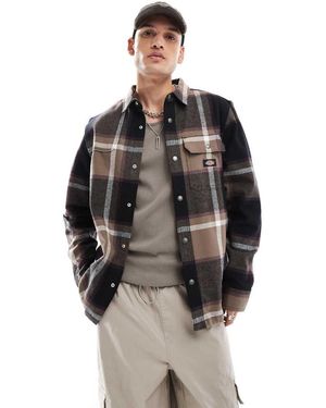 Dickies Nimmons Large Check Shirt - Brown