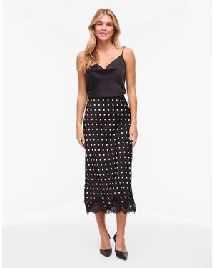 Vila Falda Larga Negra De - Negro