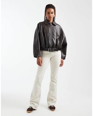 ONLY Lola Super Low Waist Flared Jeans - Black