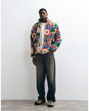 Napapijri Full Zip Jacquard Fleece - Multicolour