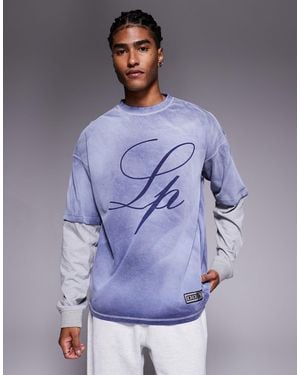 Liquor N Poker – langärmliges shirt - Blau