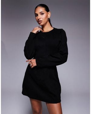 ASOS – geformtes minikleid - Schwarz