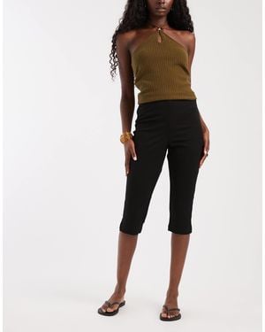 Object – caprihose aus webstoff - Schwarz