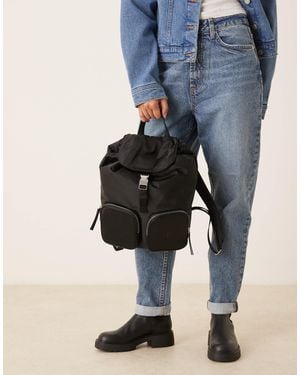 Calvin Klein Nylon Pocket Backpack - Blue