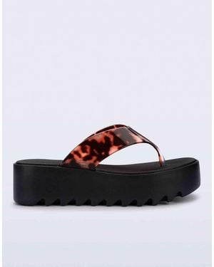 Melissa Thong Platforms - Brown