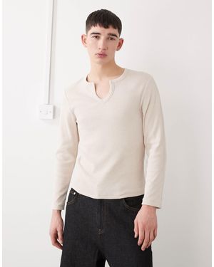 T-shirt Homme Collusion Beige Avec Imprimé Graphique - Taille M, 100% Coton