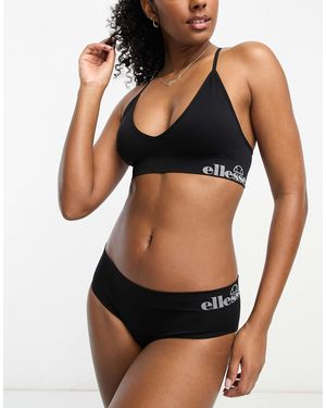 Ellesse – nahtloser bh - Schwarz