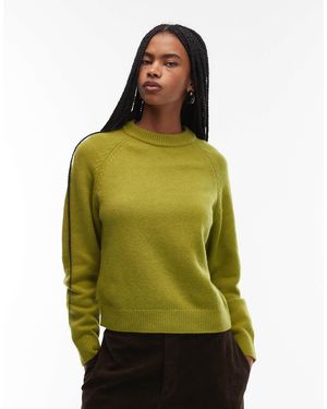 Mango – capsule – pullover aus wollmix - Grün