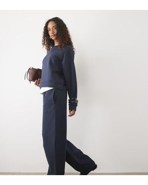 ASOS Asos Design Tall Joggingbroek Met Barrel Leg En Geborstelde Binnenkant - Blauw