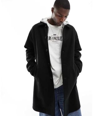 New Look Overcoat - Black