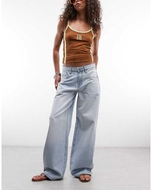 Daisy Street Low Rise Boyfriend Jeans - Blue