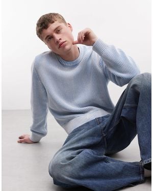 Weekday Ribbed Sweater - Blue
