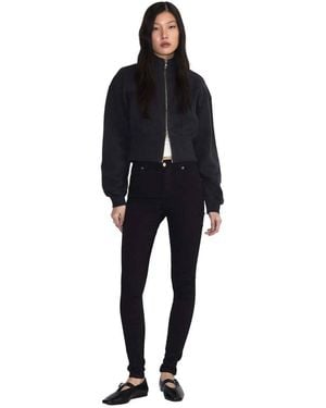Dr. Denim Solitaire High Skinny Jeans - Black