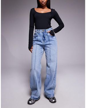 Courtside baggy Denim Jeans - Blue
