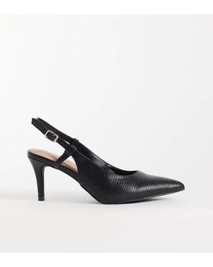 New Look Strappy Slingback Heel - Black