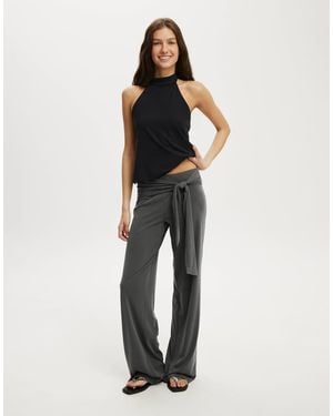 Cotton On Honey Tie Pant - Grey