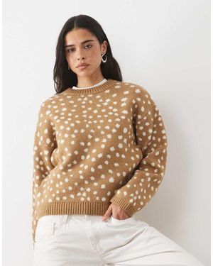 Mango Teen Jumper - Natural