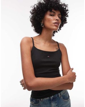 Tommy Hilfiger Essential Strappy Top - Black