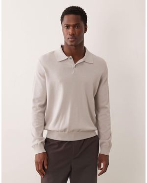ARKET Cotton Polo Shirt - Natural