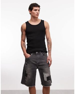 TRUE RELIGION Vinny Big T Carpenter Short - Black