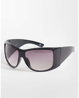 ASOS – eckige oversize-sonnenbrille - Grau